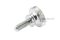 น็อตมือหมุนสแตนเลส หัวทรงกระบอกแบน (Stainless Steel Flat Cylinder Knob Bolt) ขนาด M6x16 รุ่นฐานสูง