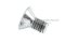 น็อตหัวจมเตเปอร์สแตนเลส #10-32 x 3/8" (เบอร์ 10 เกลียว 32 ยาว 3/8") วัดความโตเป็นมิลได้ 4.8x9.5 mm
