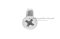 สกรูเกลียวปล่อยปลายสว่านหัวเตเปอร์แฉกสแตนเลส สกรูยิงเมทัลชีท #8x3/4" (4.1x19 mm)
