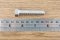 น็อตหัวเหลี่ยมสแตนเลส Stainless Steel Hex Bolt 7/16"x2" เกลียว 20 (UNF) เกลียวตลอด