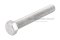 น็อตหัวเหลี่ยมสแตนเลส Stainless Steel Hex Bolt 7/16"x3" เกลียว 20 (UNF) เกลียวตลอด