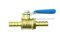 บอลวาล์วทองเหลือง Brass ball valve ขนาด 1/4"-19 BSPT  เสียบสายเล็ก x เสียบสายเล็ก