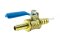 บอลวาล์วทองเหลือง Brass ball valve ขนาด 1/4"-19 BSPT  เสียบสายเล็ก x เสียบสายเล็ก