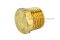 ปลั๊กอุดเกลียวนอกทองเหลือง หัวหกเหลี่ยม  ขนาด 1/2" เกลียว 14 (BSPT) รุ่นหนา ยาว 20.3 mm