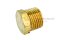 ปลั๊กอุดเกลียวนอกทองเหลือง หัวหกเหลี่ยม  ขนาด 1/2" เกลียว 14 (BSPT) รุ่นหนา ยาว 20.3 mm