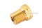 ปลั๊กอุดเกลียวนอกทองเหลือง หัวหกเหลี่ยม ขนาด 1/8" เกลียว 28 (BSPT) ยาว 14.40 mm