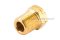 ปลั๊กอุดเกลียวนอกทองเหลือง หัวหกเหลี่ยม ขนาด 1/8" เกลียว 28 (BSPT) ยาว 14.40 mm