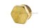 ปลั๊กอุดเกลียวนอกทองเหลือง หัวหกเหลี่ยม  ขนาด 3/8" เกลียว 19 (BSPT)