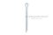 ปิ๊นเสียบถ่างเหล็กชุบขาว ( Steel Split Cotter Pin ZN) ขนาด 5x50 (3/16"x2")