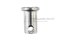 สลักหัวแบนกลม-ปิ๊นหัวแบนสแตนเลส (Stainless Steel Clevis Pin) ขนาด 12x20