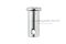 สลักหัวแบนกลม-ปิ๊นหัวแบนสแตนเลส (Stainless Steel Clevis Pin) ขนาด 12x25