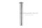 สลักหัวแบนกลม-ปิ๊นหัวแบนสแตนเลส (Stainless Steel Clevis Pin) ขนาด 12x75