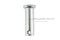 สลักหัวแบนกลม-ปิ๊นหัวแบนสแตนเลส (Stainless Steel Clevis Pin) ขนาด 14x40