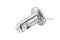 สลักหัวแบนกลม-ปิ๊นหัวแบนสแตนเลส (Stainless Steel Clevis Pin) ขนาด 4x8