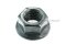 หัวน็อตติดจาน-หัวน็อตติดแหวนเหล็กดำ (Flange Hex Nut Carbon Steel) M14x2.0 เกรด 10
