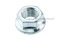 หัวน็อตติดจาน-หัวน็อตติดแหวน (Flange Hex Nut Steel) 3/4" เกลียว 16 (UNF)