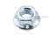 หัวน็อตติดจาน-หัวน็อตติดแหวน (Flange Hex Nut Steel) 7/16" เกลียว 20(UNF)