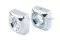 หัวน็อตทรงสี่เหลี่ยมเหล็กชุบซิงค์ (Zinc Plated Square Nut DIN557) ขนาด M10 วงนอก 16.7 mm สูง 7.8 mm
