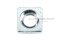 หัวน็อตทรงสี่เหลี่ยมเหล็กชุบซิงค์ (Zinc Plated Square Nut DIN557) ขนาด M10 วงนอก 16.7 mm สูง 7.8 mm