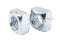 หัวน็อตทรงสี่เหลี่ยมเหล็กชุบซิงค์ (Zinc Plated Square Nut DIN557) ขนาด M16 วงนอก 23.7 mm สูง 12.6 mm