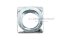 หัวน็อตทรงสี่เหลี่ยมเหล็กชุบซิงค์ (Zinc Plated Square Nut DIN557) ขนาด M16 วงนอก 23.7 mm สูง 12.6 mm