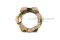 หัวน็อตผ่า-หัวน็อตทรงปราสาท-ทรงมงกุฎ M20x1.5 (ประแจขันเบอร์ 29 สูง 20 mm)