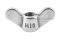 อายนัทสแตนเลสทรงปีกผีเสื้อ Wing Nut Stainless Steel ขนาด M10x1.0