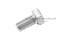 น็อตหัวเหลี่ยมสแตนเลส Stainless Steel Hex Bolt M8x1.0x16 เกลียวตลอด