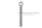 อายโบลท์แกนยาว-น็อตแบบมีห่วงสแตนเลสแกนยาว รุ่นห่วงเล็ก ขนาด M12x90 (ความยาวใต้หัว 80 mm) เกลียวตลอด