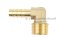 ข้อต่องอ 90°ทองเหลือง (เกลียวนอก x หางไหล) 1/2"x10 mm