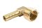ข้อต่องอ 90°ทองเหลือง (เกลียวนอก x หางไหล) 1/2"x10 mm