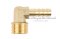 ข้อต่องอ 90°ทองเหลือง (เกลียวนอก x หางไหล) 1/2"x10 mm