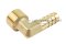 ข้อต่องอ 90°ทองเหลือง (เกลียวนอก x หางไหล) 1/2"x12mm