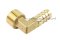 ข้อต่องอ 90°ทองเหลือง (เกลียวนอก x หางไหล) 1/2"x13 mm