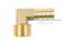 ข้อต่องอ 90°ทองเหลือง (เกลียวนอก x หางไหล) 1/2"x13 mm