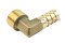 ข้อต่องอ 90°ทองเหลือง (เกลียวนอก x หางไหล) 1/2"x14 mm