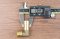 ข้อต่องอ 90°ทองเหลือง (เกลียวนอก x หางไหล) 1/2"x14 mm