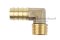 ข้อต่องอ 90°ทองเหลือง (เกลียวนอก x หางไหล) 1/2"x16 mm