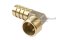 ข้อต่องอ 90°ทองเหลือง (เกลียวนอก x หางไหล) 1/2"x16 mm