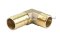 ข้อต่องอ 90°ทองเหลือง (เกลียวนอก x หางไหล) 1/2"x19 mm