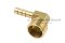 ข้อต่องอ 90°ทองเหลือง (เกลียวนอก x หางไหล) 1/2"x8 mm