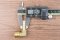 ข้อต่องอ 90°ทองเหลือง (เกลียวนอก x หางไหล) 1/2"x8 mm
