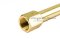 ข้อต่อตรงทองเหลืองแบบยาวพิเศษ (เกลียวนอก x เกลียวใน) 1/4" x 1/4" ความยาว 150 mm