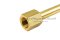 ข้อต่อตรงทองเหลืองแบบยาวพิเศษ (เกลียวนอก x เกลียวใน) 1/8" x 1/4" ความยาว 200 mm