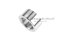 ข้อต่อตรงสแตนเลสเกรด 316L (เกลียวใน x เกลียวใน) 1" x 1" รุ่นสั้น 20 mm หนา 44 mm
