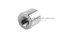 ข้อต่อตรงสแตนเลสเกรด 316L (เกลียวใน x เกลียวใน) 1/8" x 1/8" รุ่นสั้น 15 mm หนา 18 mm