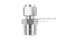 ข้อต่อตาไก่สแตนเลสเกรด 316 (เกลียวนอก x เสียบสาย) 1/2"-14 NPT x10 mm