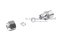ข้อต่อตาไก่สแตนเลสเกรด 316 (เกลียวนอก x เสียบสาย) 1/8" NPT x6 mm