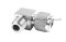 ข้อต่อตาไก่สแตนเลสเกรด 316 แบบงอ 90° (เกลียวนอก x เสียบสาย) 1/4"x8 mm