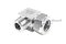ข้อต่อตาไก่สแตนเลสเกรด 316 แบบงอ 90° (เกลียวนอก x เสียบสาย) 3/4"-14 NPT x22 mm